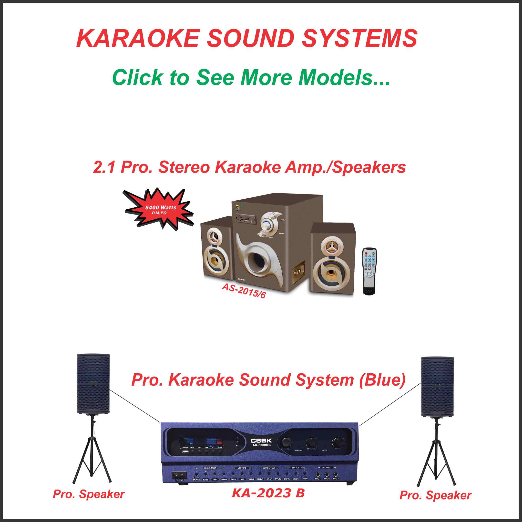 3. Karaoke Sound Systems
