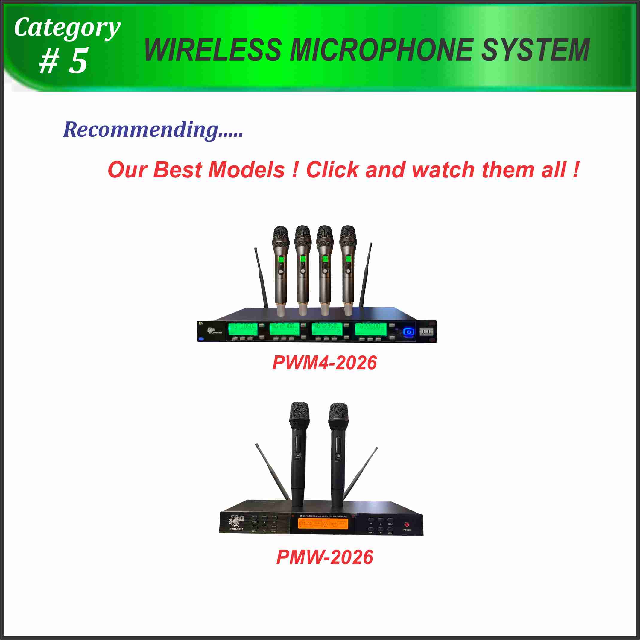 5. Wireless Mic Systems